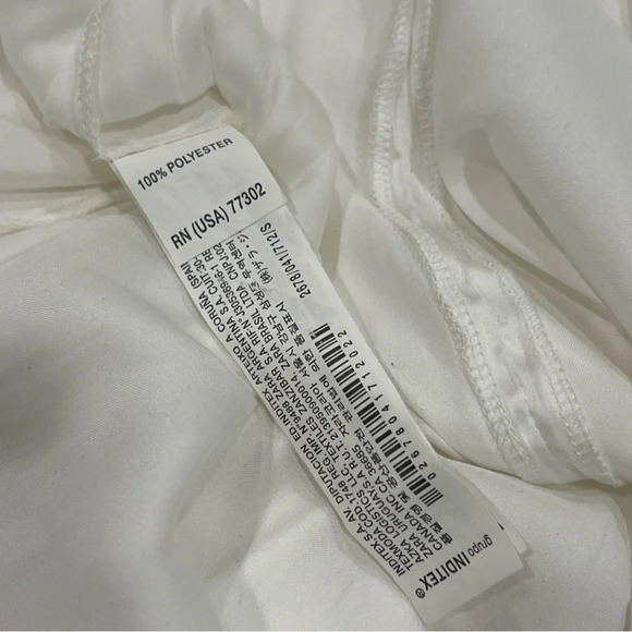 Zara Satin Effect High Neck Blouse in White Size Small - Picture 5 of 6